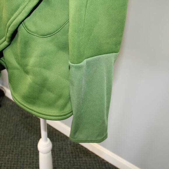 Ladies Hoodie Junior Sz XL Sweatshirt Faith LS pockets Embroidered Green Unique - Picture 4 of 11